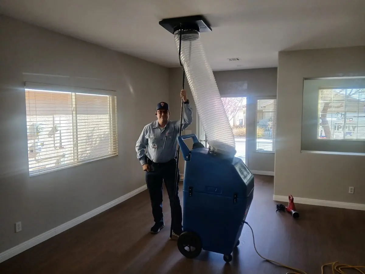 Professional Smart Thermostat Installation work inside a Nellis AFB home